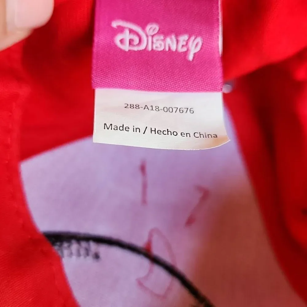 Disney Minnie Mouse Polka Dot  Hat Adjustable Youth Size